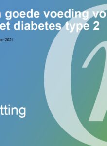 Afbeelding voor Reactie Gezondheidsraad op Diabetes type 2 omkeren in de diëtistenpraktijk