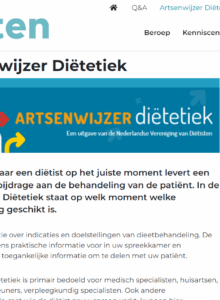 Afbeelding voor Artsenwijzer Diëtetiek in een nieuw jasje
