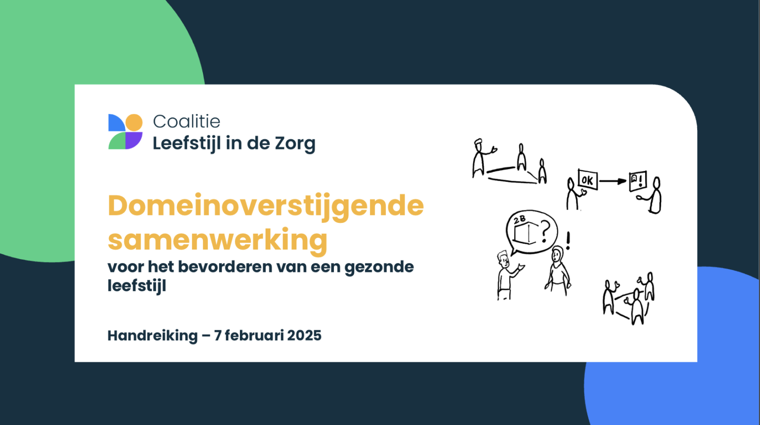Afbeelding Handreiking domeinoverstijgende samenwerking voor een gezonde leefstijl