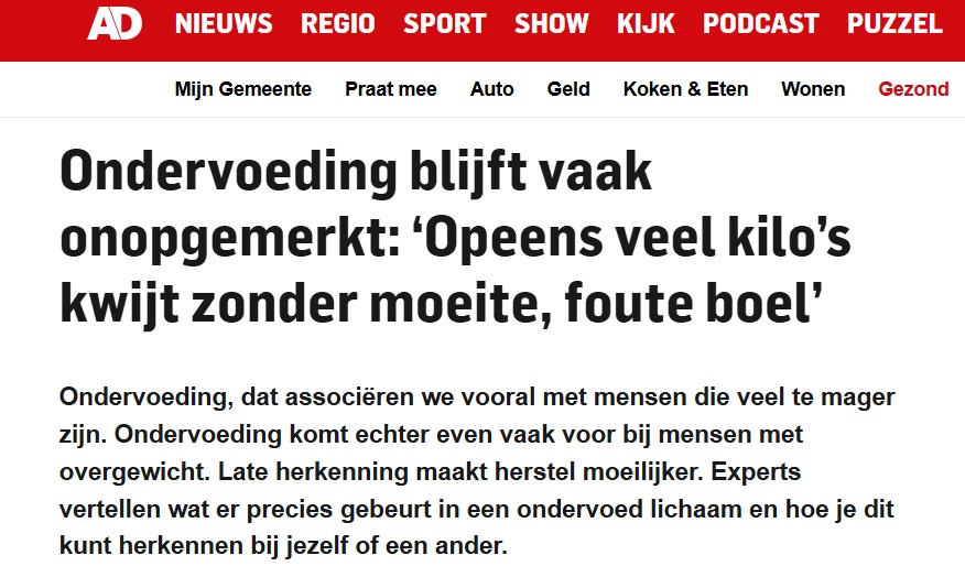 Afbeelding “Het idee dat zwakker worden en afvallen nu eenmaal hoort bij ouder worden, moeten we als maatschappij niet meer pikken.”